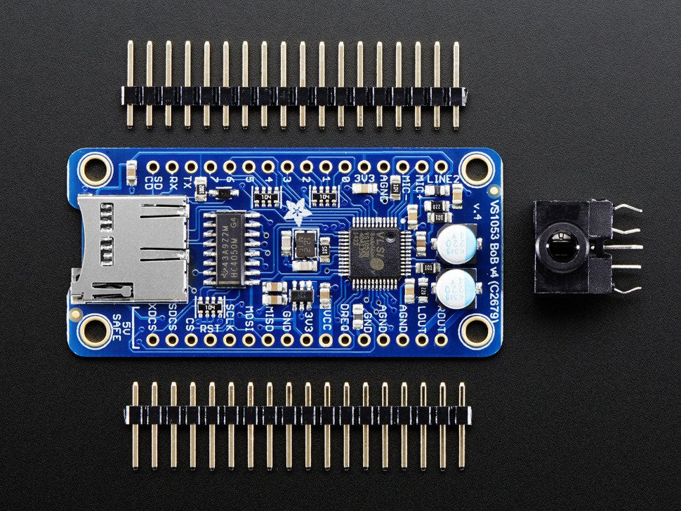 VS1053 Codec + MicroSD Breakout - MP3/WAV/MIDI/OGG Play + Record - v4