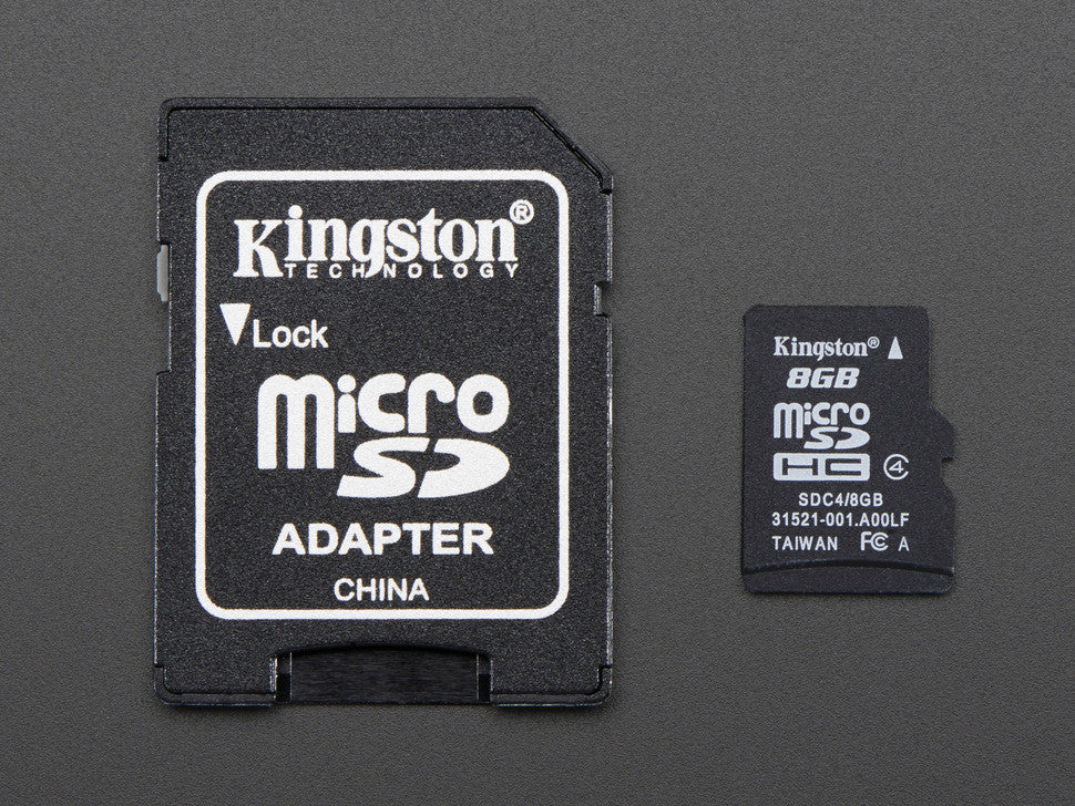 8GB Card with NOOBS 1.4