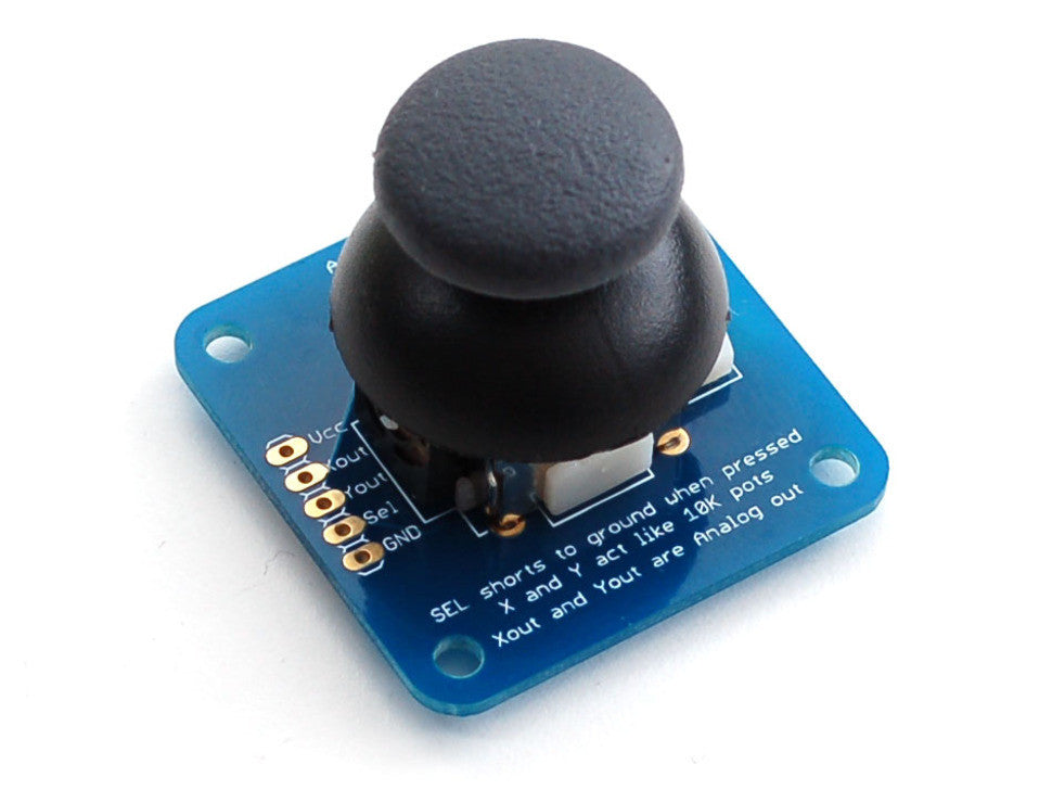 Analog 2-axis Thumb Joystick with Select Button + Breakout Board
