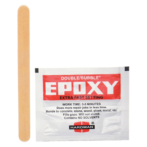 Epoxy Adhesive, Packet, 3.5 g, Amber, 3 min Work Life